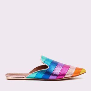 Women's Kita Rainbow Leather Slide Espadrilles